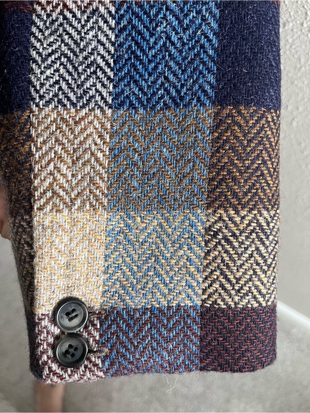 Smythe Multicolor Plaid Wool Birkin Blazer - Picture 7 of 7